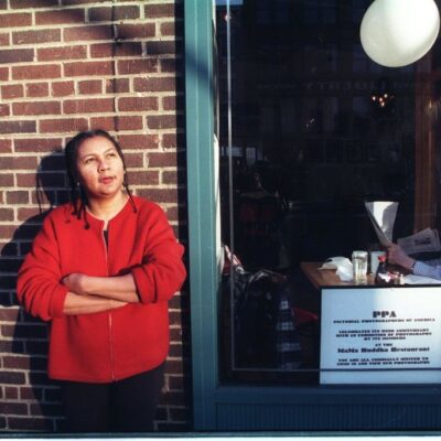 Feminist author bell hooks in Manhattan in January, 1999. (Photo by Bruce Gilbert/Newsday RM via Getty Images)