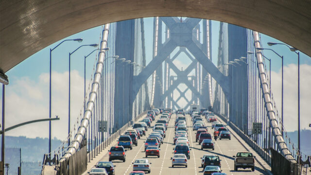 Bay bridge of San Francisco, USA