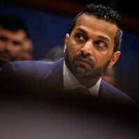 Federal Bureau of Investigation (FBI) Director Kash Patel arrives to testify before the U.S. House Select Intelligence Committee during a hearing on worldwide threat assessments at the U.S. Capitol on March 18, 2026 in Washington, D.C. (Photo by Samuel Corum/Sipa USA)(Sipa via AP Images)