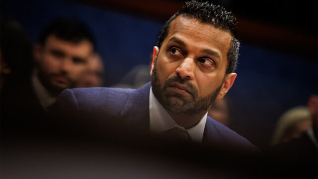 Federal Bureau of Investigation (FBI) Director Kash Patel arrives to testify before the U.S. House Select Intelligence Committee during a hearing on worldwide threat assessments at the U.S. Capitol on March 18, 2026 in Washington, D.C. (Photo by Samuel Corum/Sipa USA)(Sipa via AP Images)