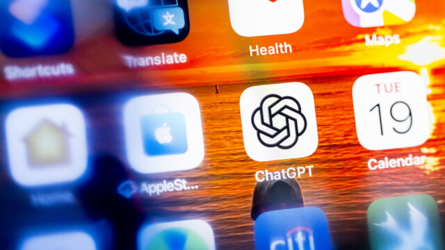 05/19/26 - BOSTON, MA. - ChatGPT app on an iPhone on May 19, 2026. Photo by Matthew Modoono/Northeastern University