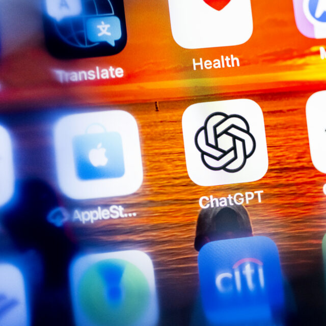 05/19/26 - BOSTON, MA. - ChatGPT app on an iPhone on May 19, 2026. Photo by Matthew Modoono/Northeastern University