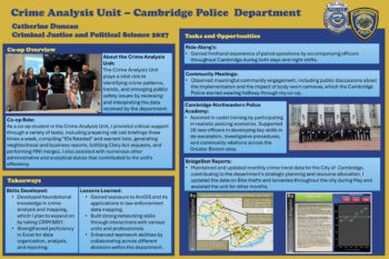Catherine Duncan - Crime Analysis Unit - Cambridge Police Department