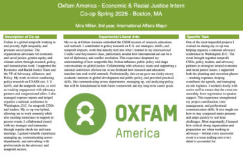 Mira Miller - Oxfan America